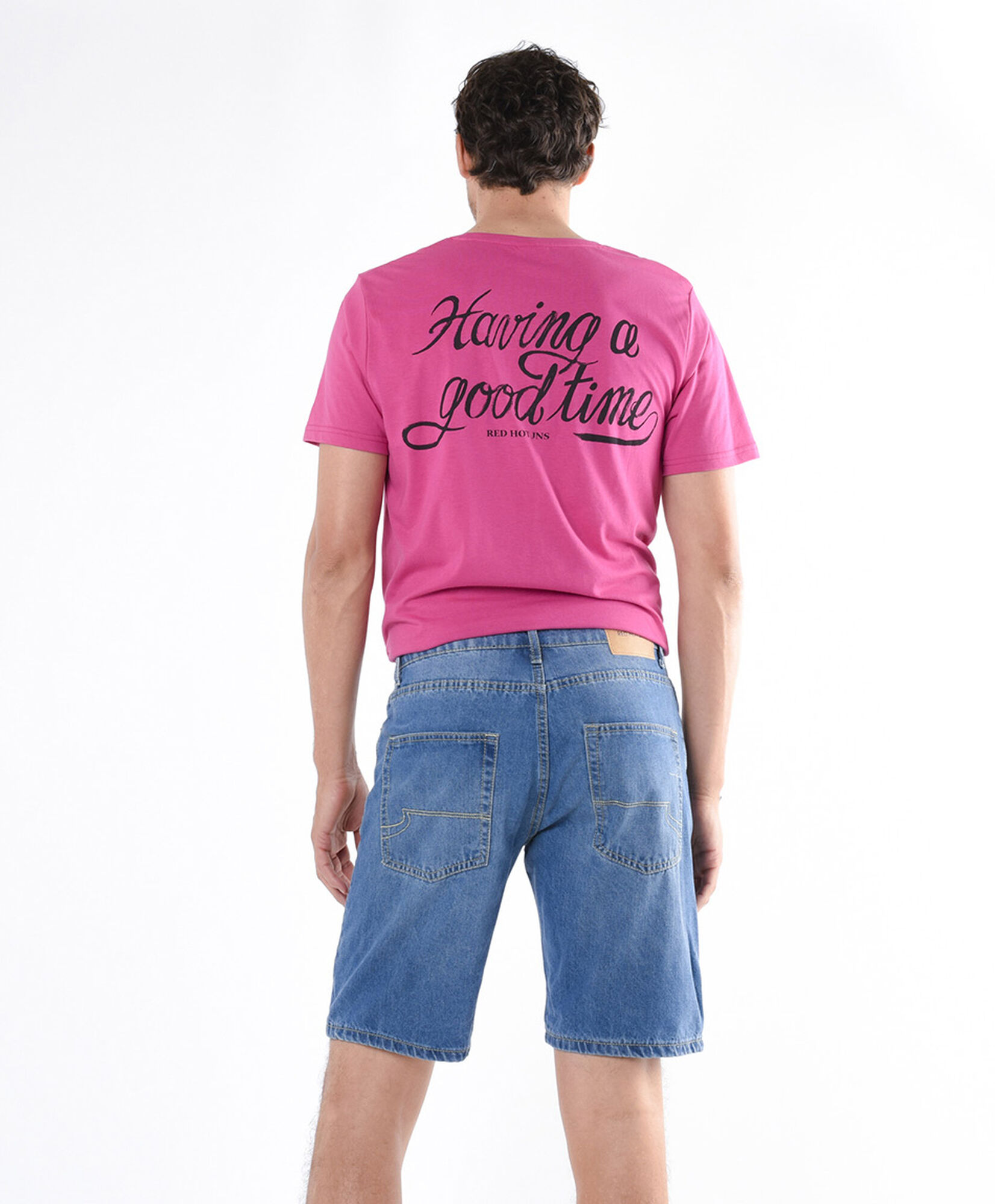 Bermuda hombre denim parches Bermuda hombre denim parches