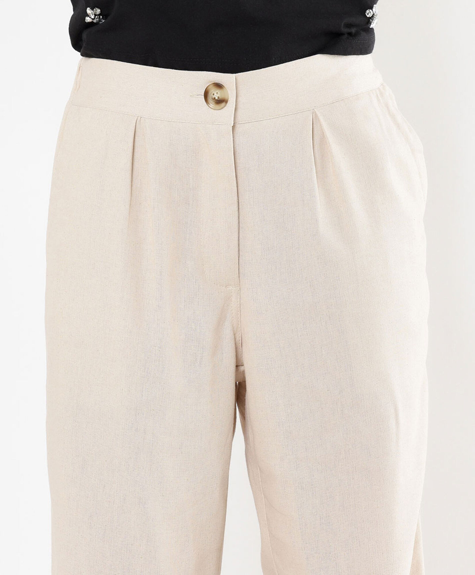 Pantalón mujer botón Pantalón mujer botón