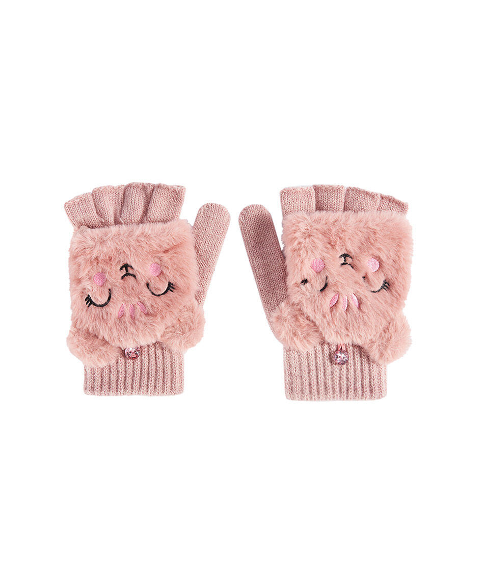 Guantes ni&ntilde;a dise&ntilde;o gatuno