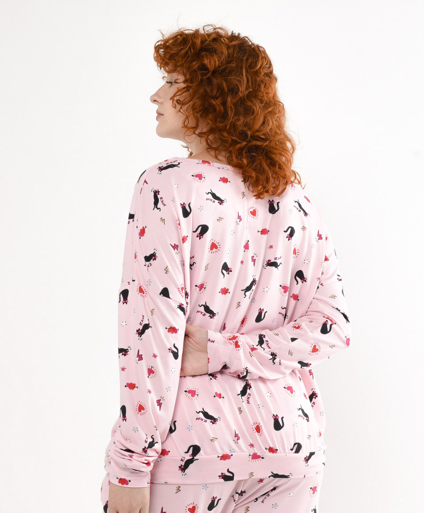 Pijama mujer gatitos bolsillos Pijama mujer gatitos bolsillos