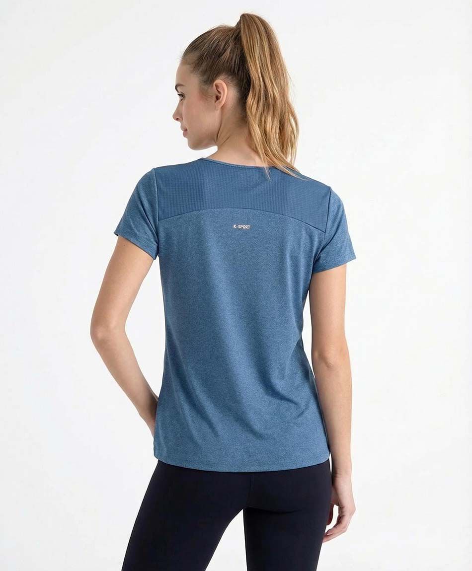 Polera deportiva mujer live blue