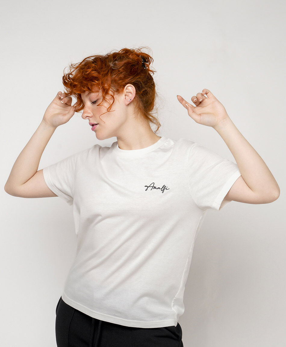 Polera mujer doble estampado amalfi