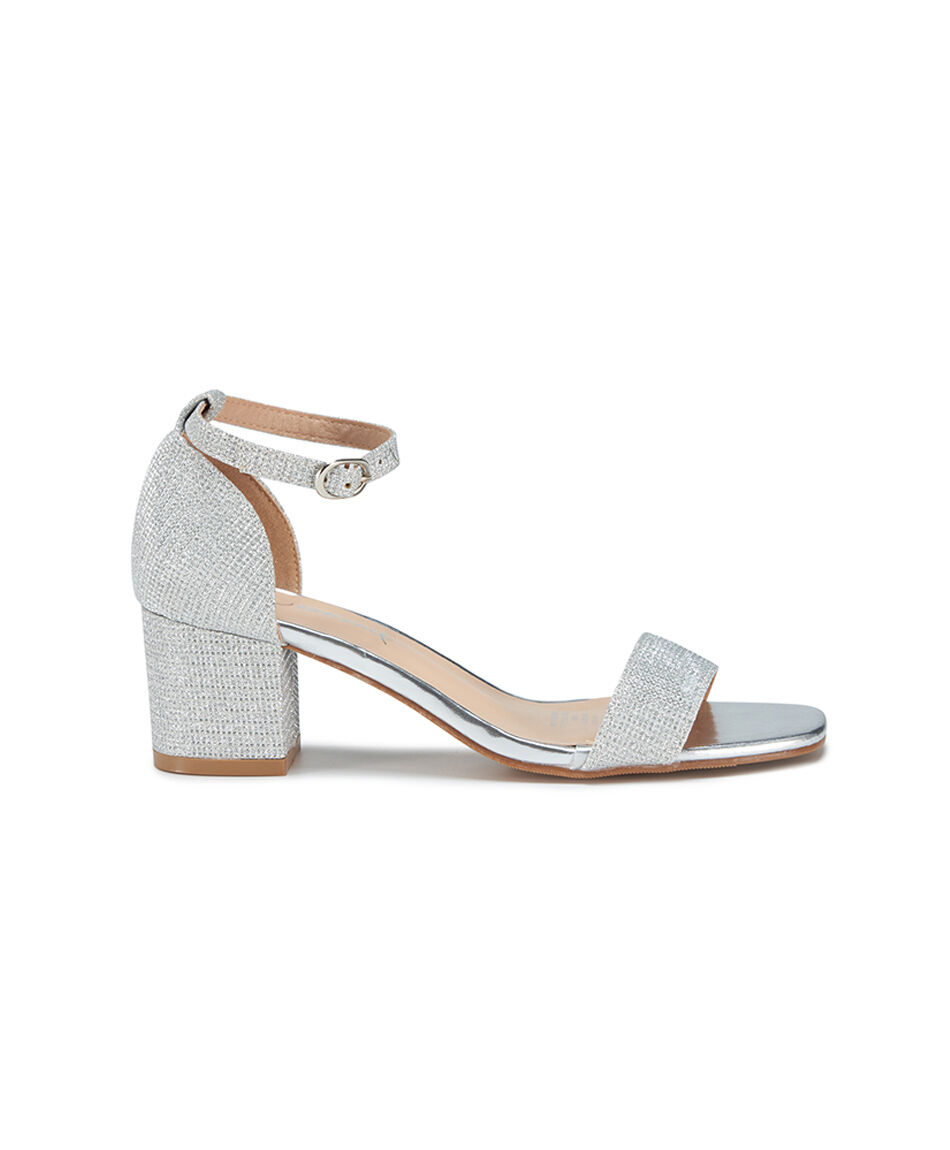 Sandalia mujer silver