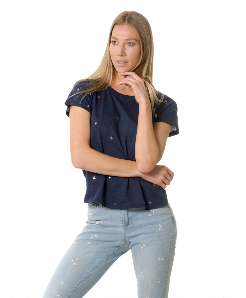 Polera estampada estrellas