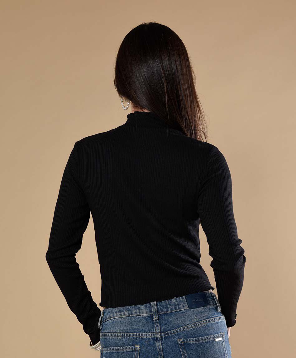 Tejido mujer broches manga larga