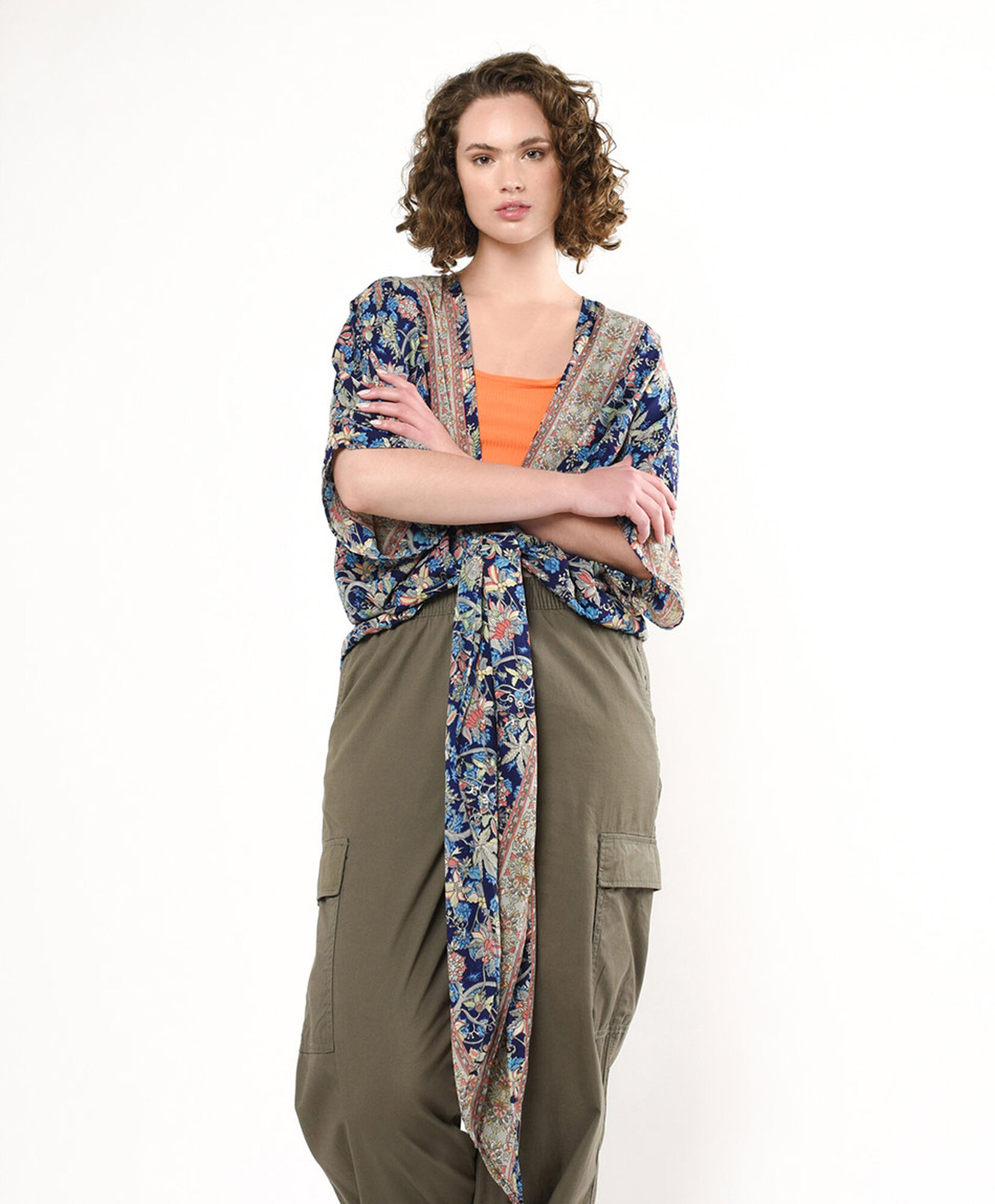 Kimono mujer print floreado Kimono mujer print floreado