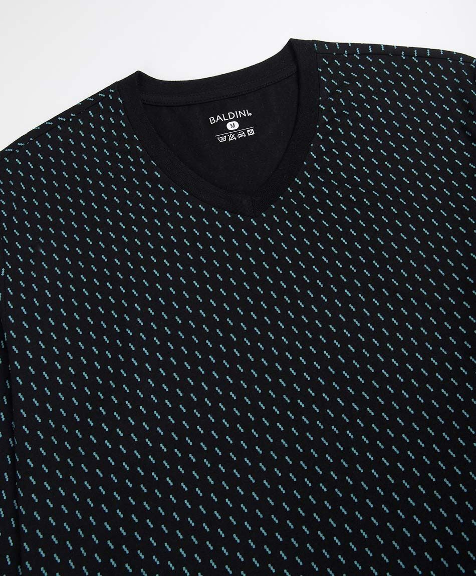 Pijama hombre cuello v