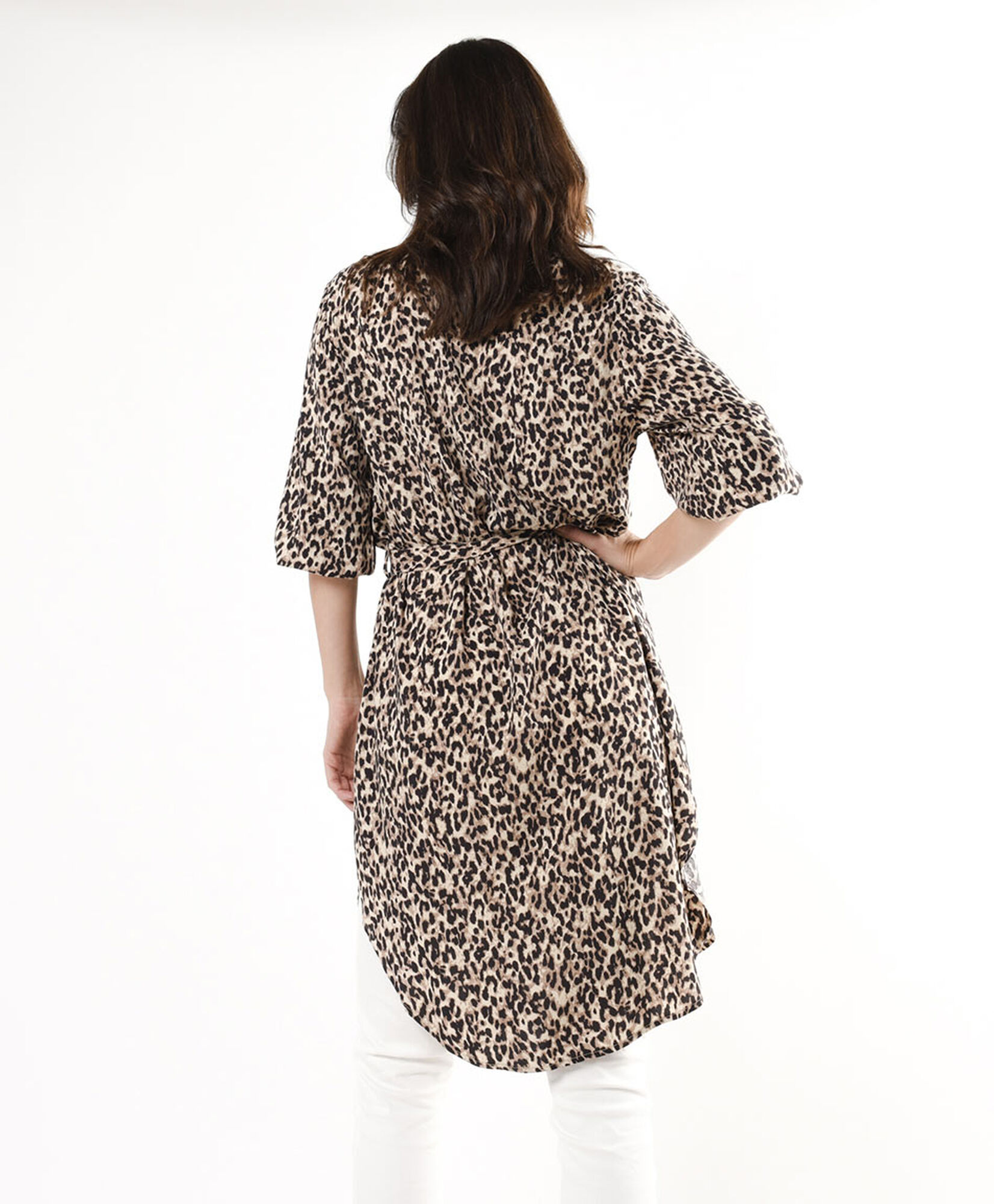 Blusón mujer animal print lazo Blusón mujer animal print lazo
