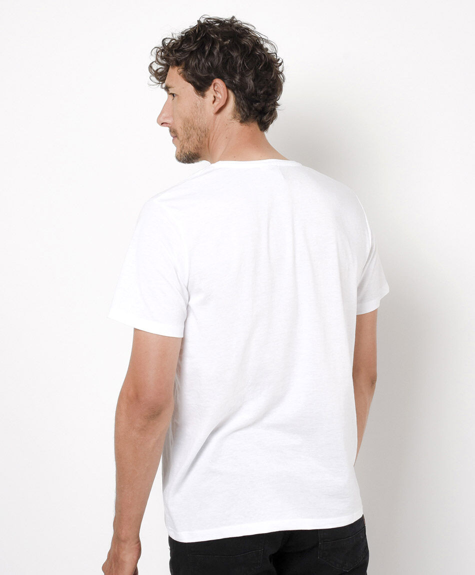 Polera hombre estampado frase