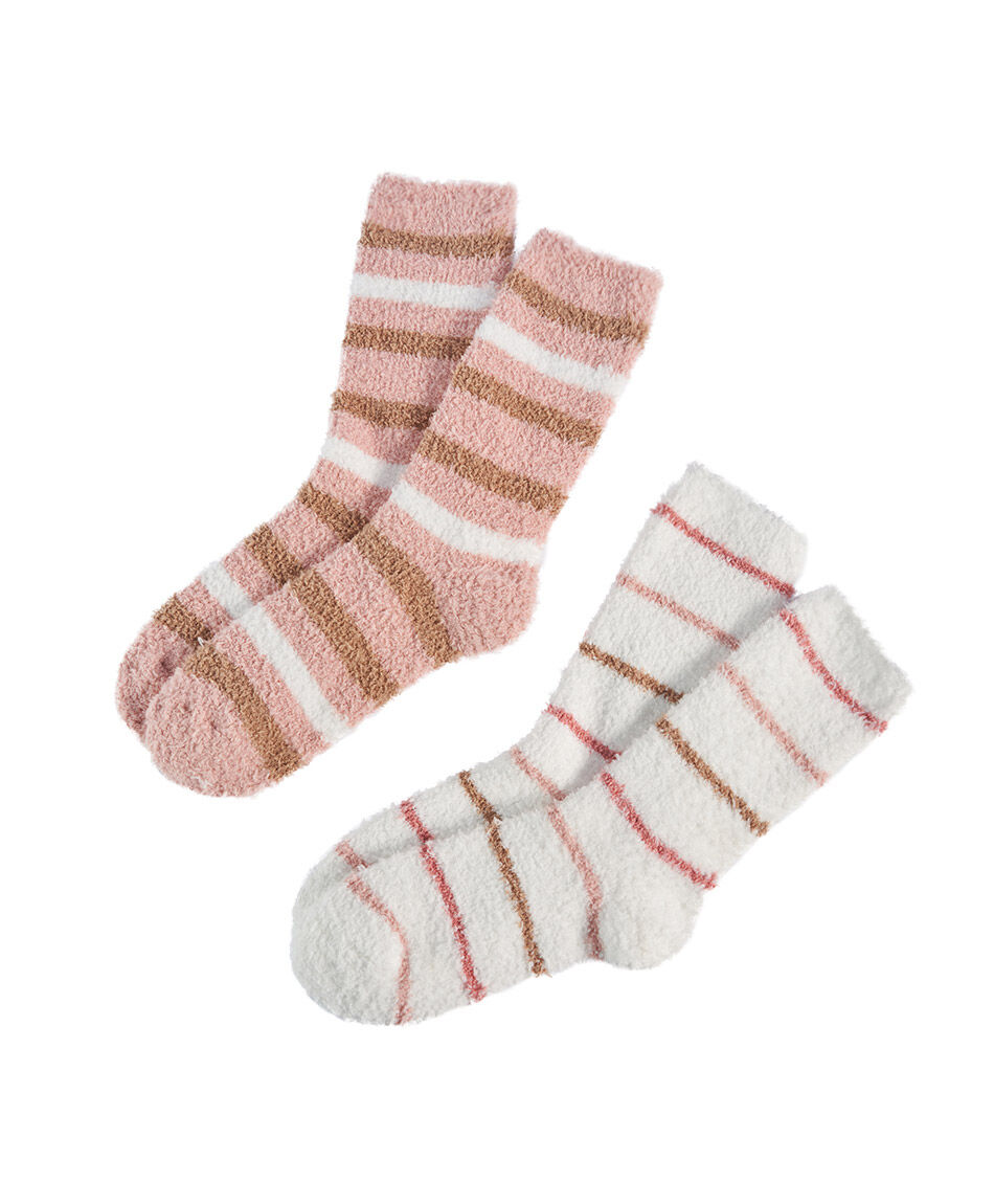 Pack 2 calcetines mujer tonos pastel suaves