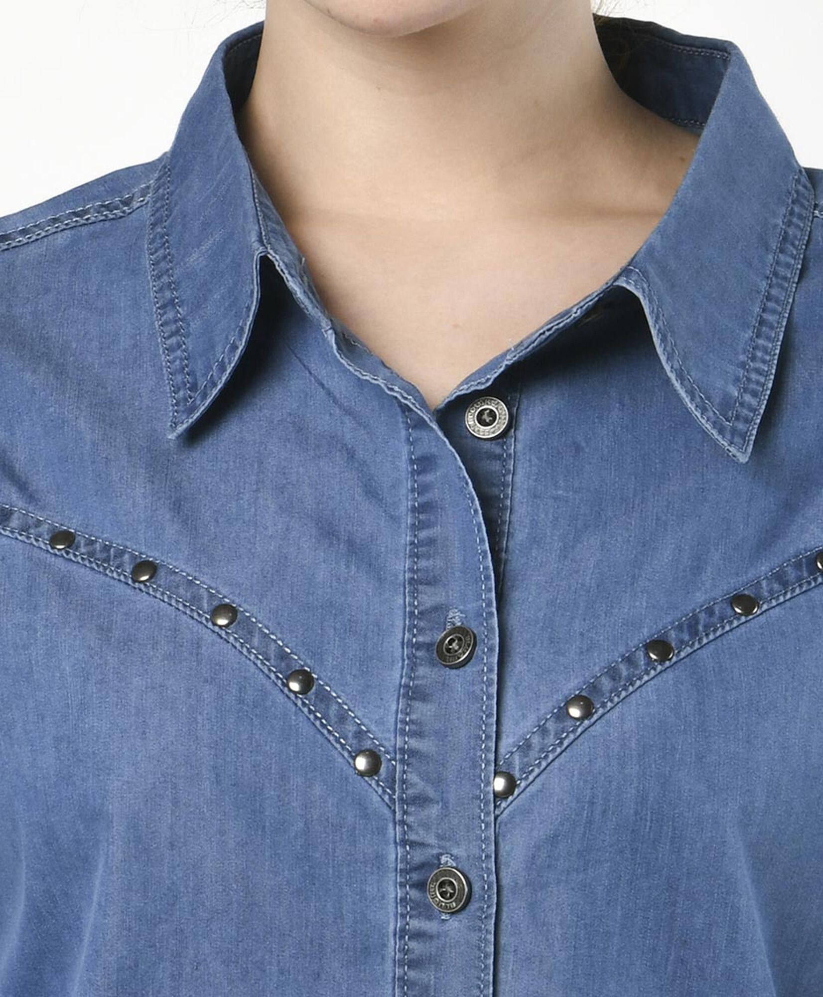 Blusa mujer denim tachas Blusa mujer denim tachas