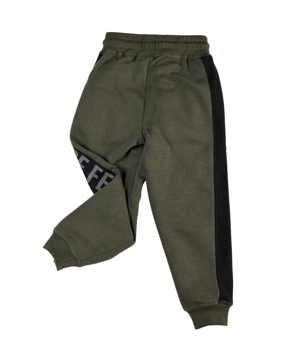 Pantal&oacute;n de buzo ni&ntilde;o franjas laterales