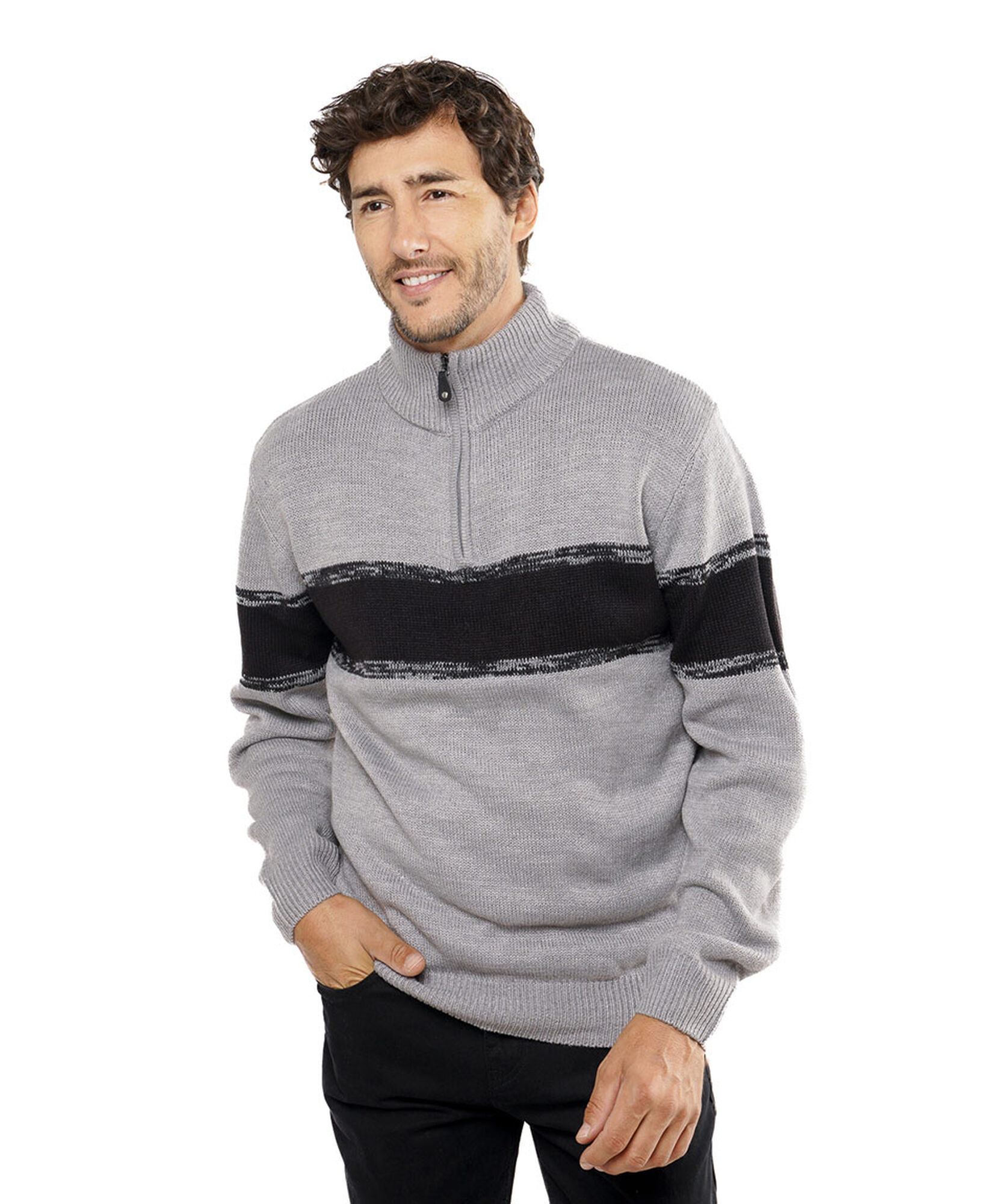 Sweater hombre diseño bicolor Sweater hombre diseño bicolor