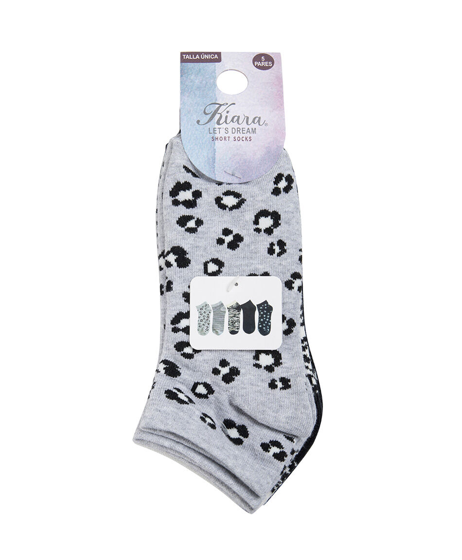 Pack 5 calcetines mujer cortos variedades