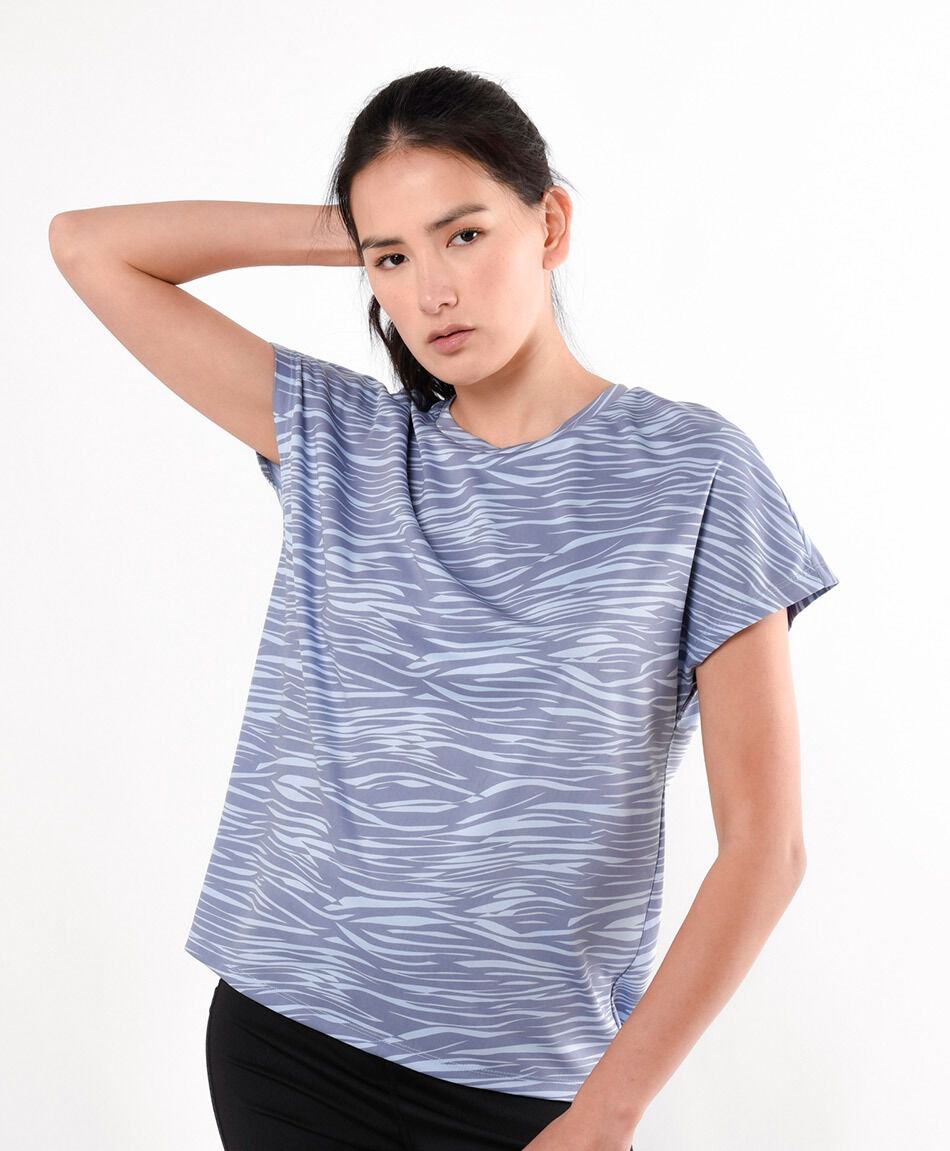 Polera deportiva mujer ondas