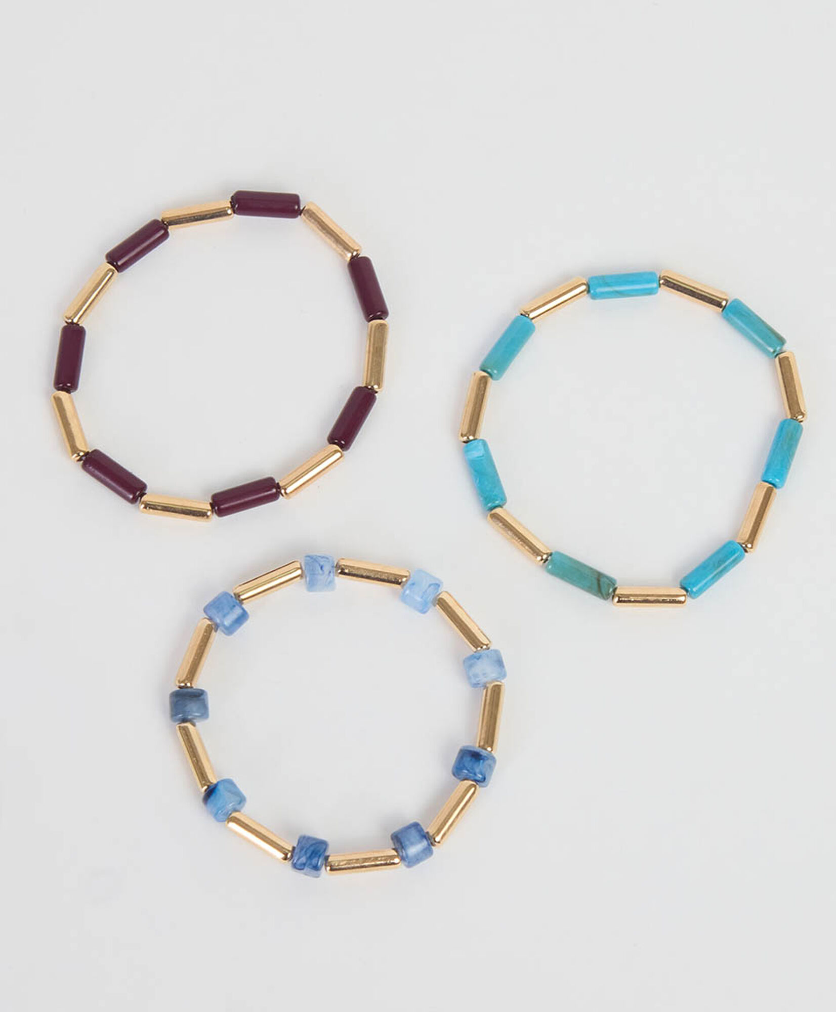 Set 3 pulseras mujer colores Set 3 pulseras mujer colores
