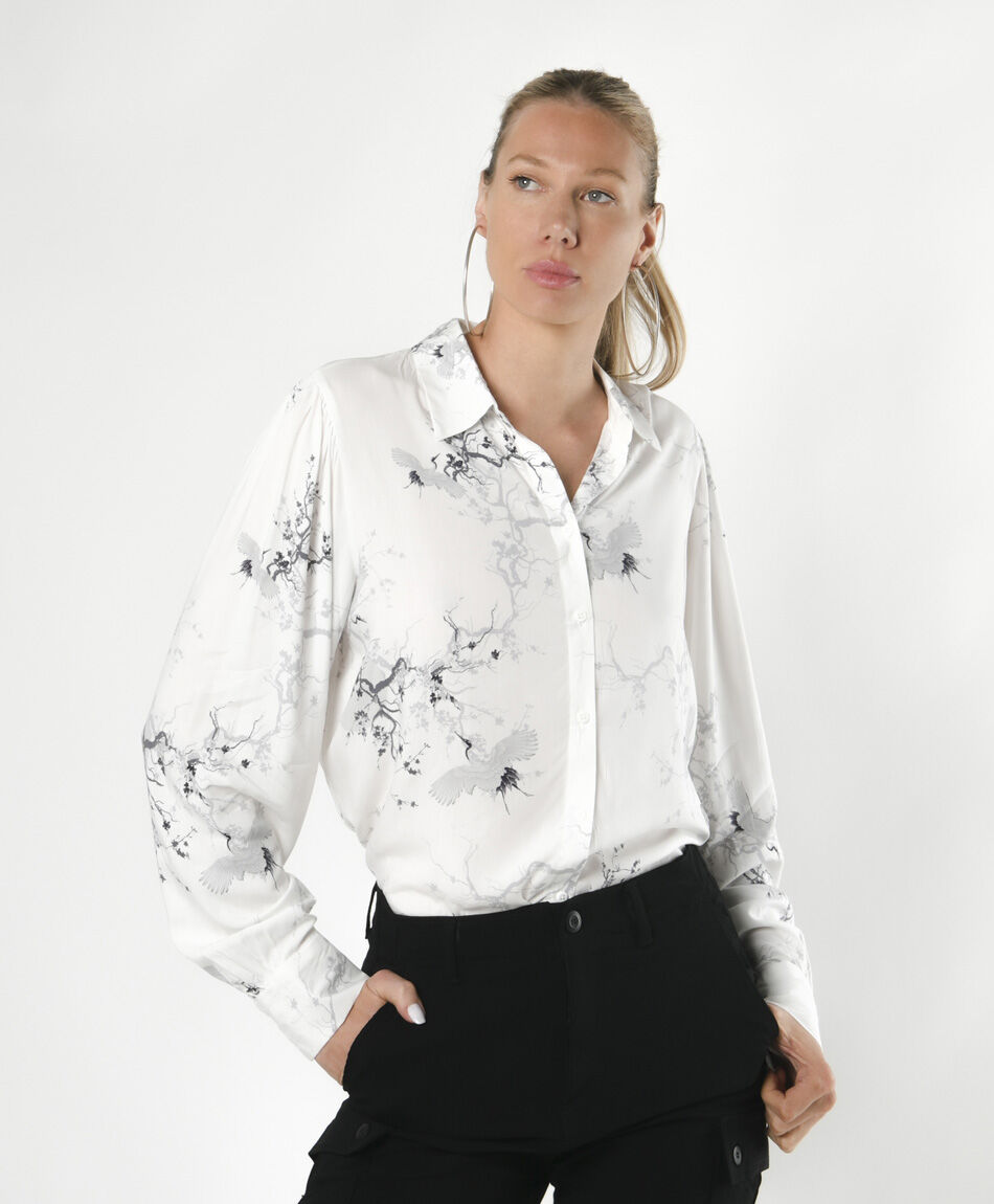 Blusa mujer estampado árbol