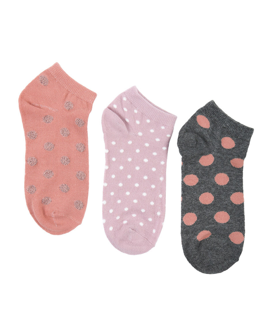 Pack 5 calcetines mujer puntos y lunares