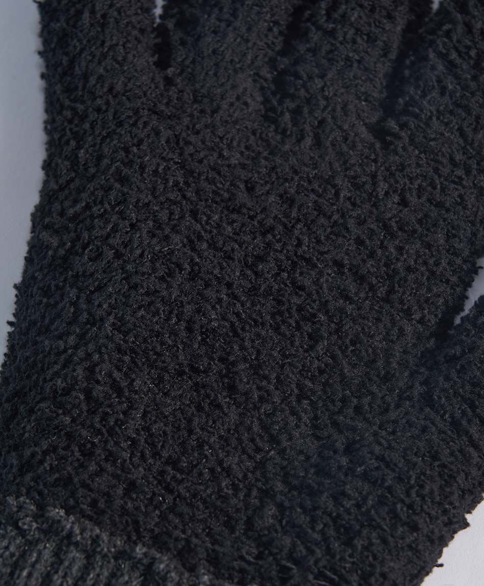 Guantes hombre lana gris