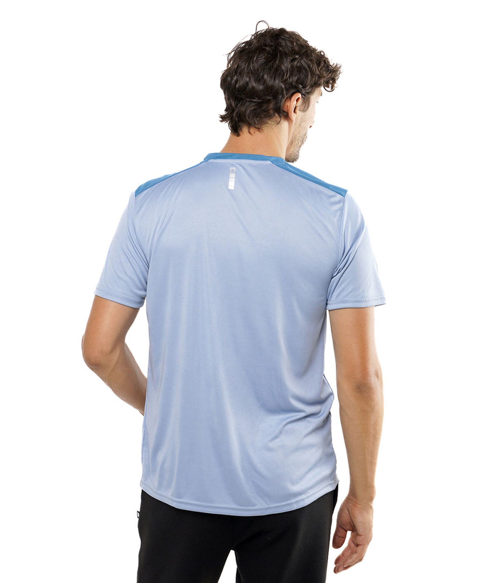 Polera deportiva hombre mix líneas Polera deportiva hombre mix líneas