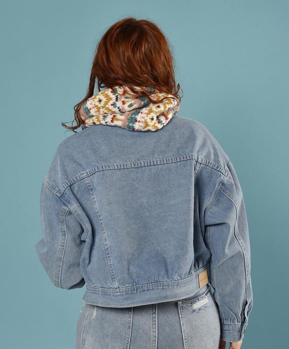 Chaqueta denim corta