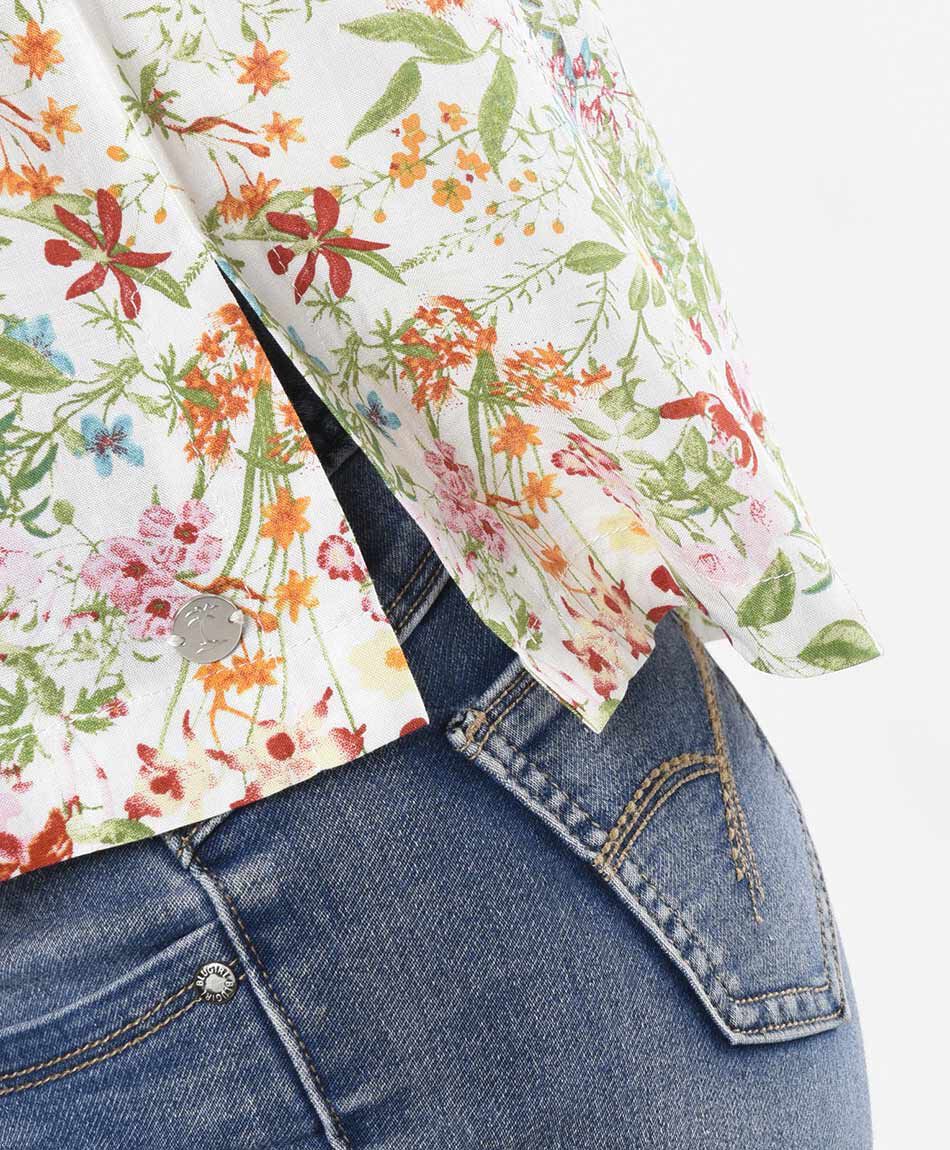 Blusa mujer floreada