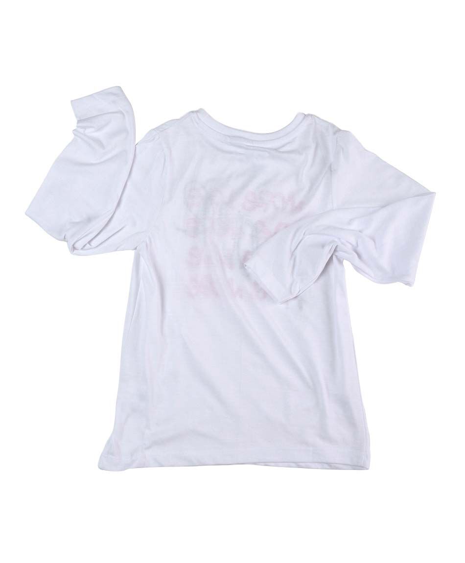 Polera ni&ntilde;a love manga larga