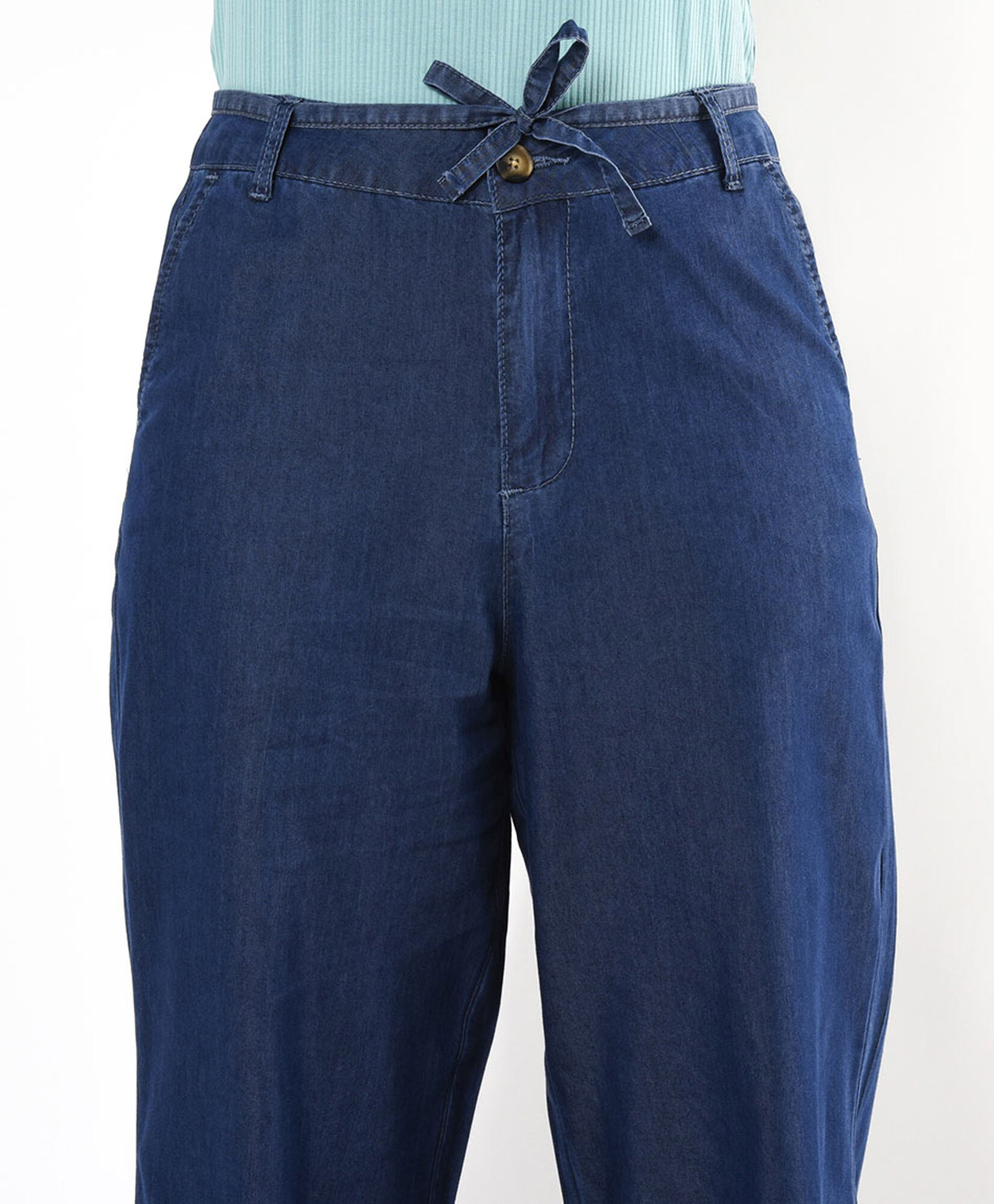 Pantalón mujer denim wide Pantalón mujer denim wide