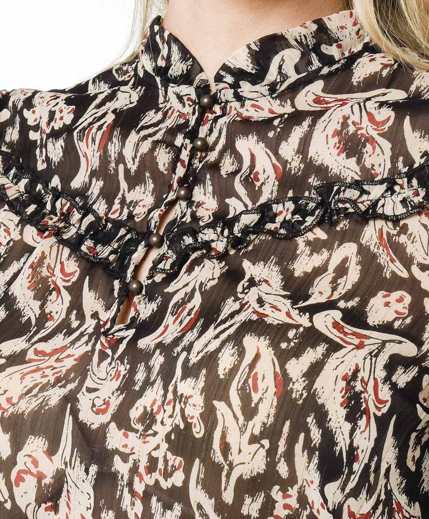 Blusa mujer estampado transparente Blusa mujer estampado transparente