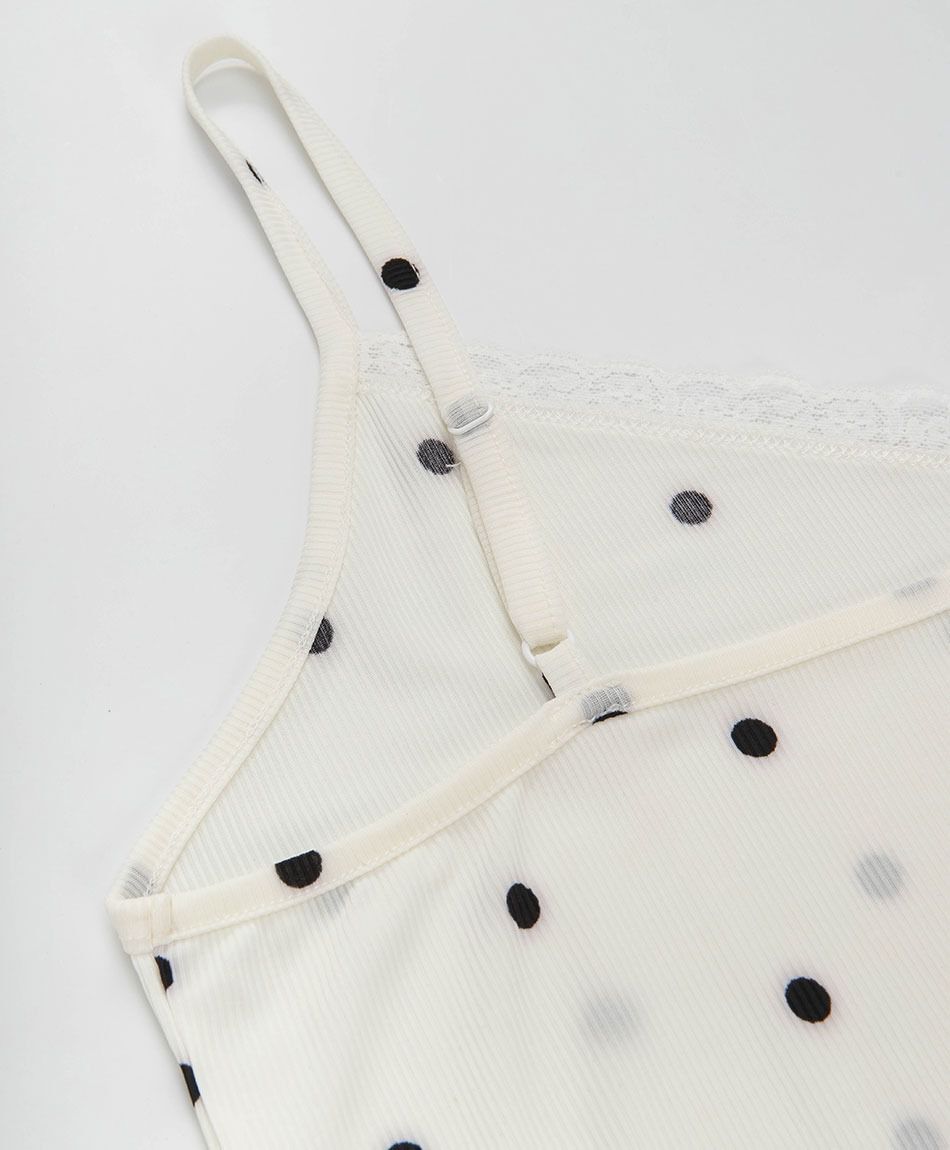 Baby doll mujer lunares encaje