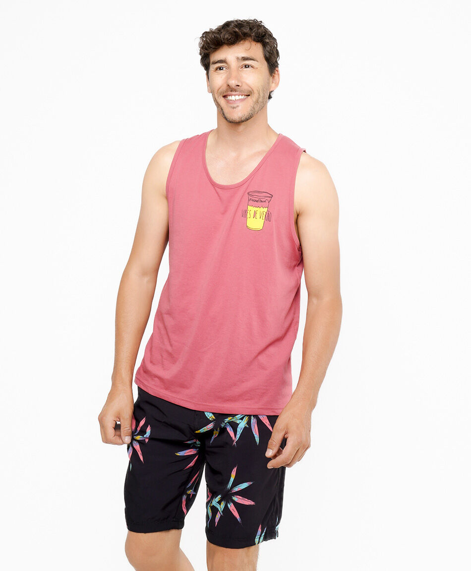 Short hombre surf flower