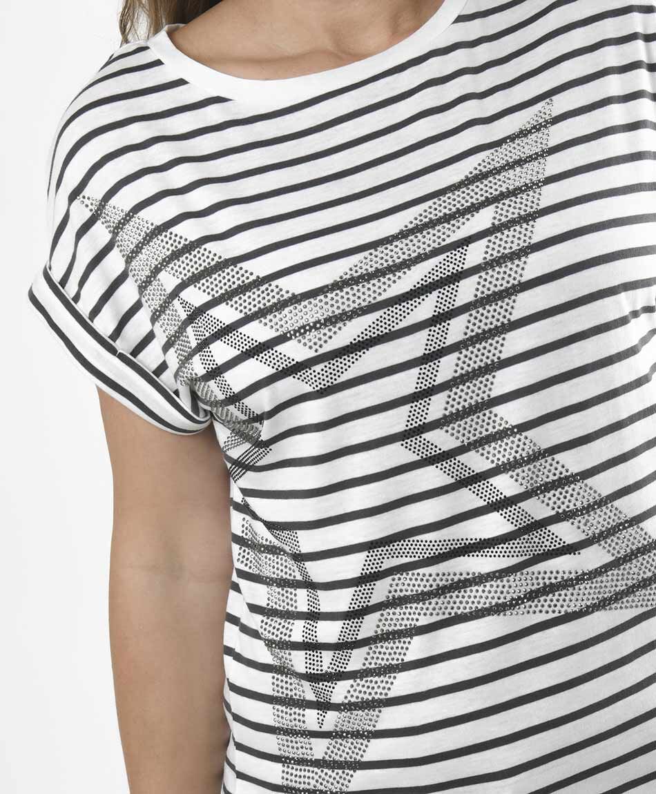 Polera mujer estrella y l&iacute;neas