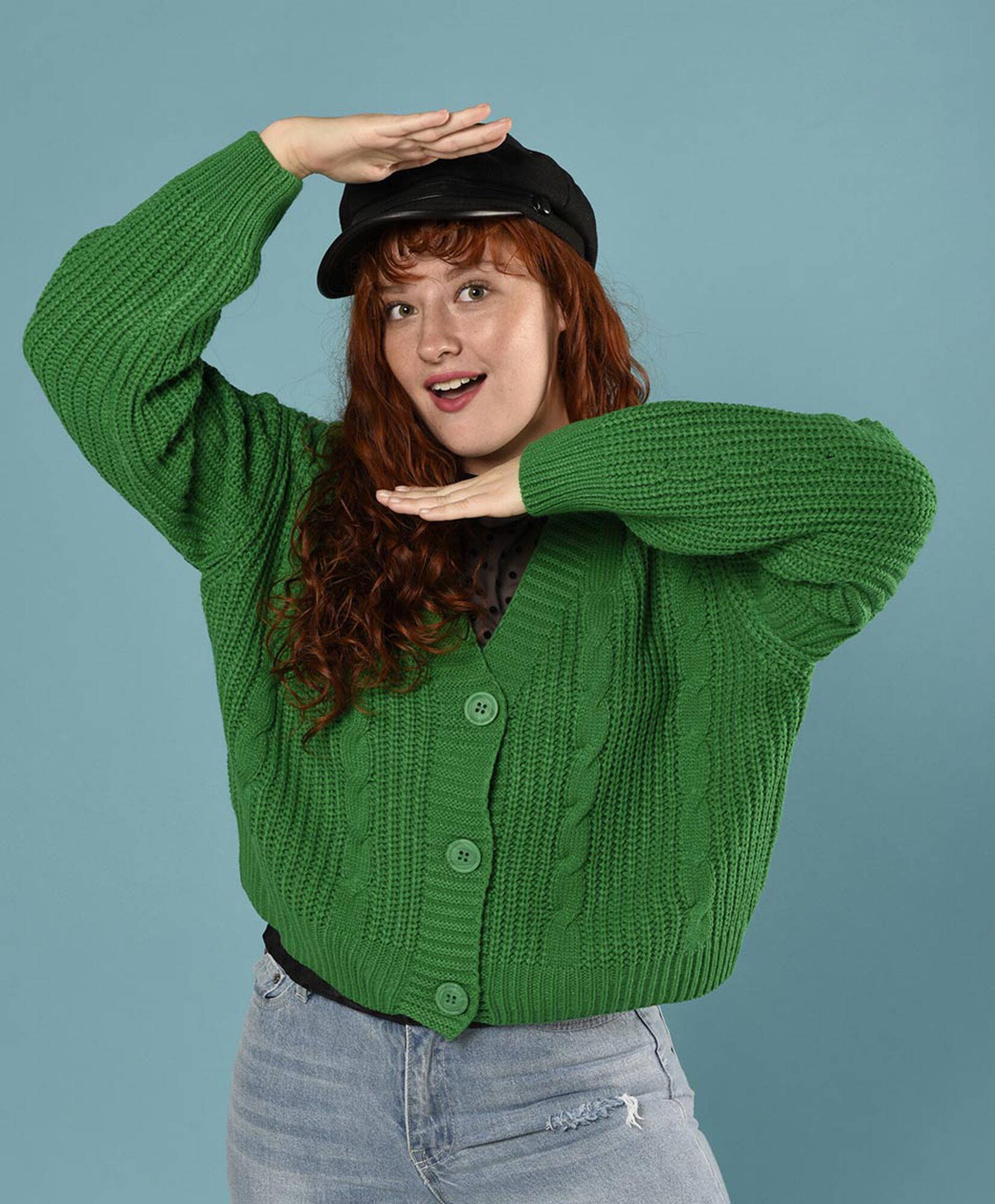 Cardigan trenzas crop Cardigan trenzas crop