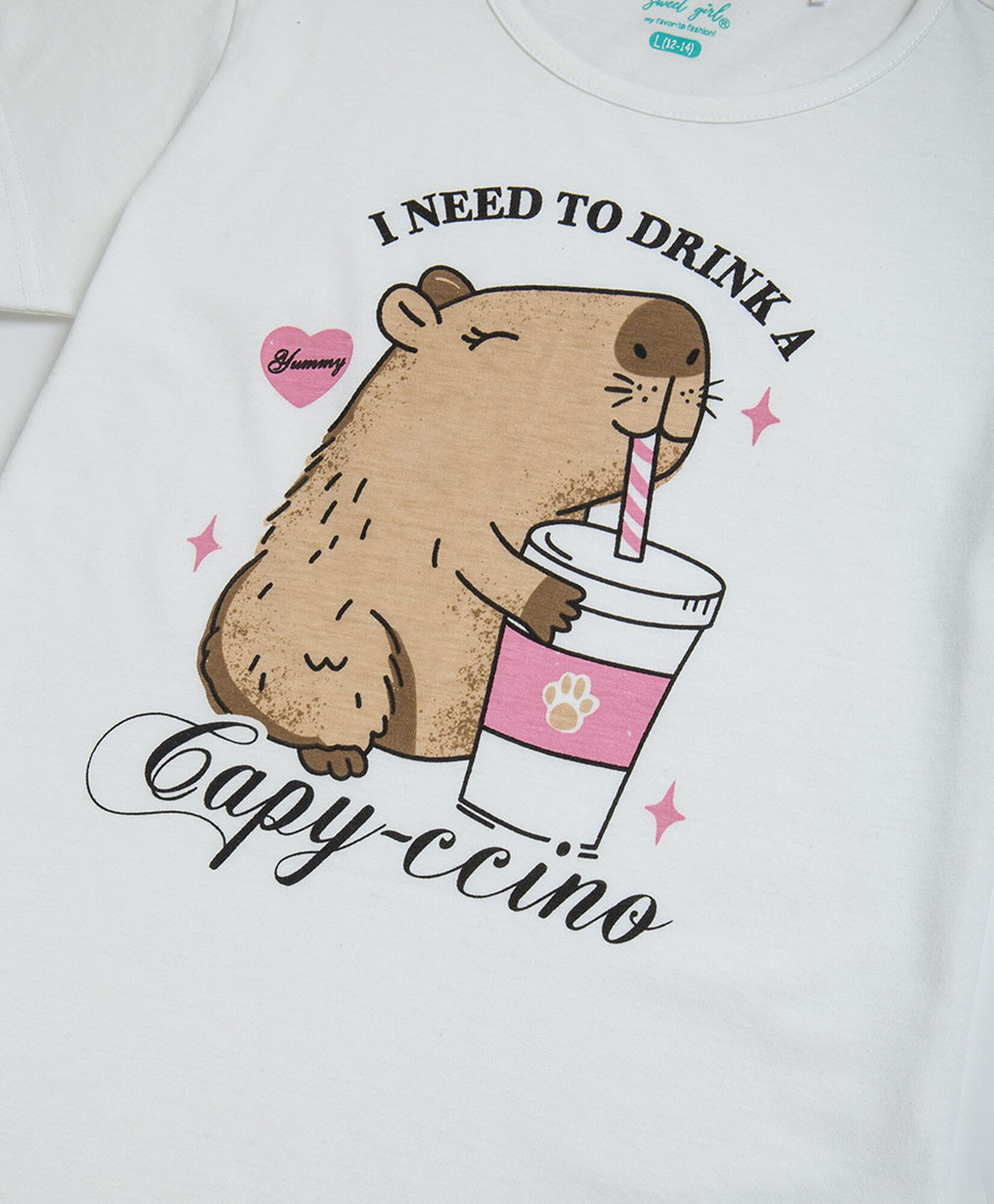 Polera niña capibara Polera niña capibara