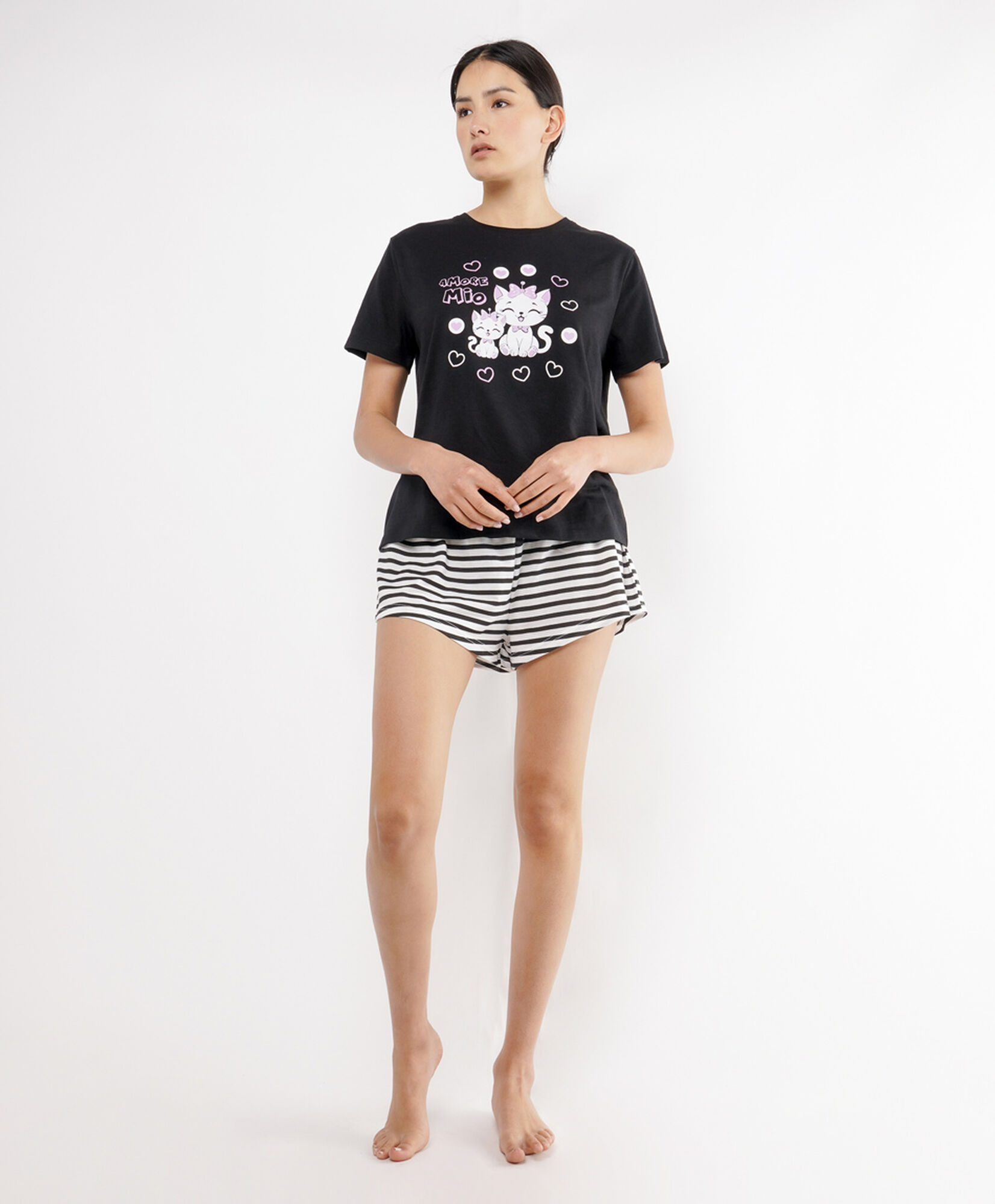 Pijama mujer short gatitos Pijama mujer short gatitos