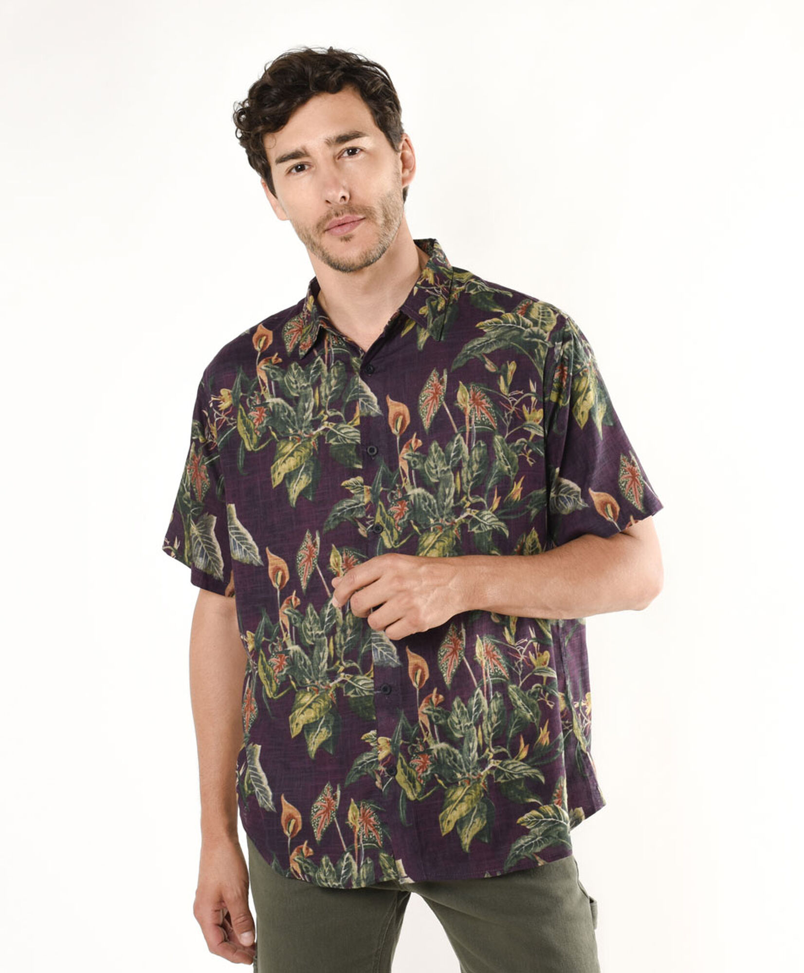 Camisa hombre plantas Camisa hombre plantas