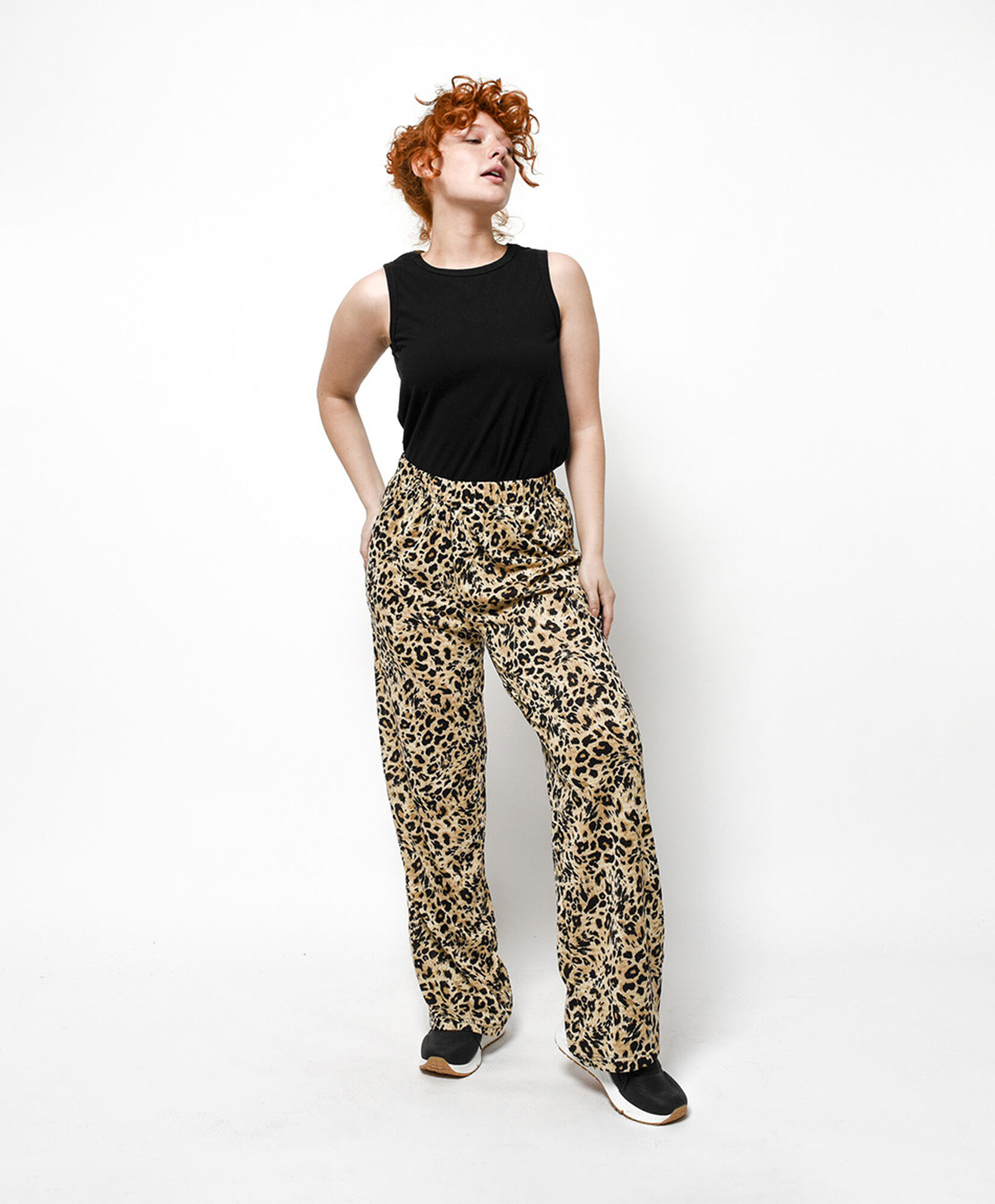 Pantalón mujer animal print jacquard Pantalón mujer animal print jacquard