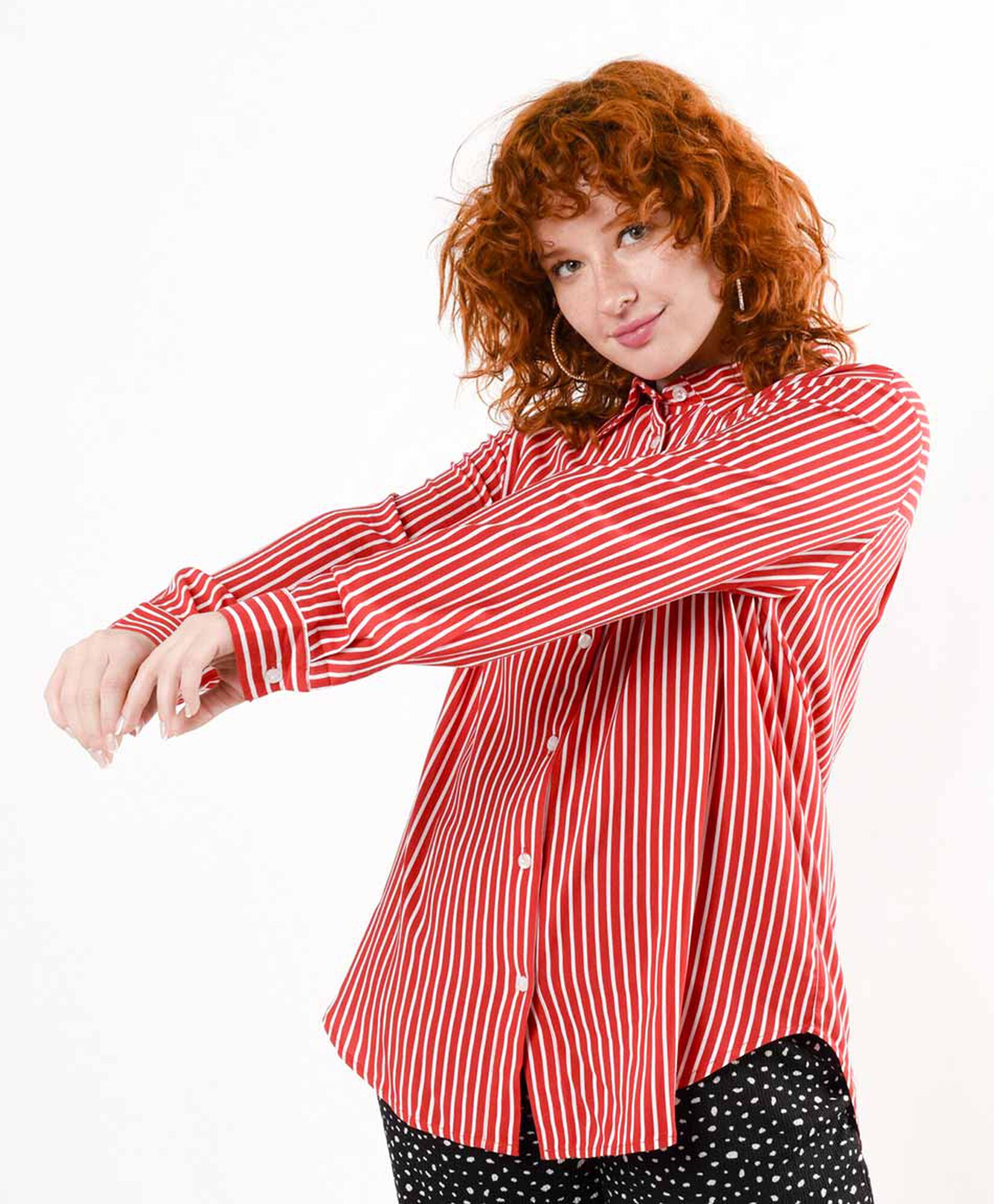Blusa mujer listas roja Blusa mujer listas roja