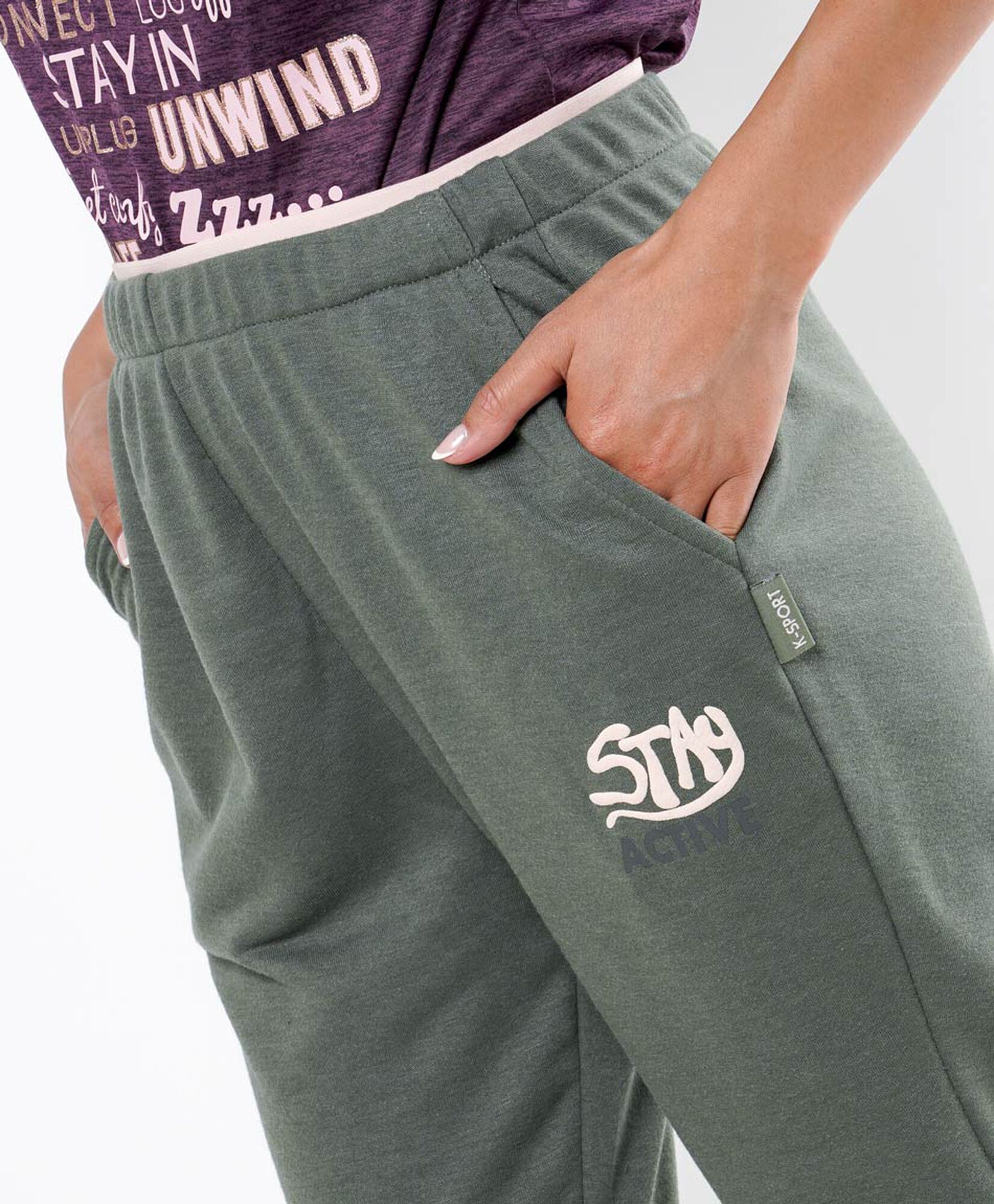 Pantalón deportivo mujer verde Pantalón deportivo mujer verde