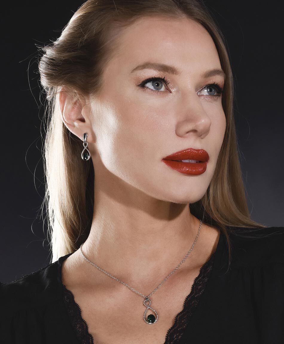 Set joyas aros + collar 3 piezas