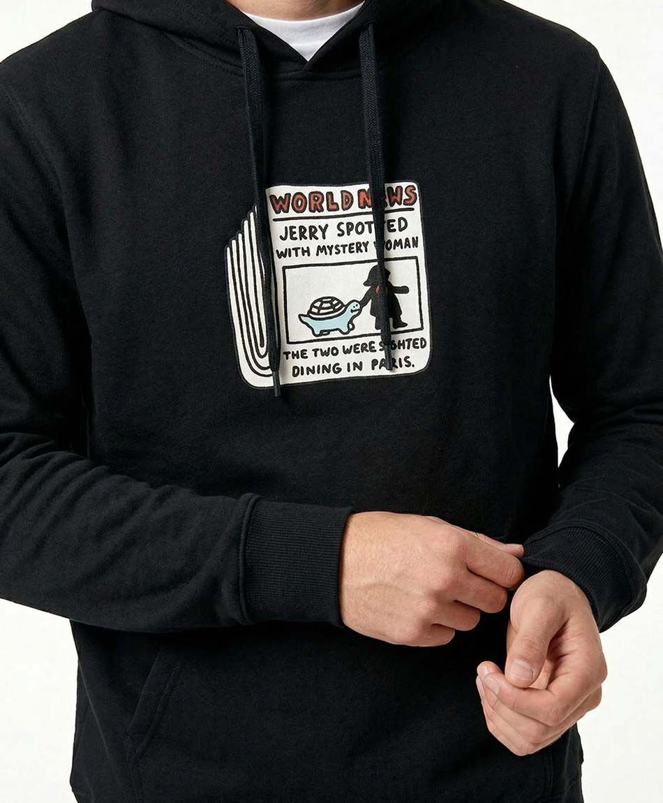 Poler&oacute;n hombre con capucha tortuga