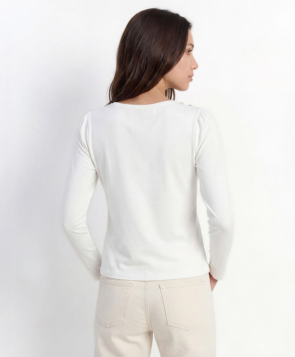 Polera mujer tachas hombro