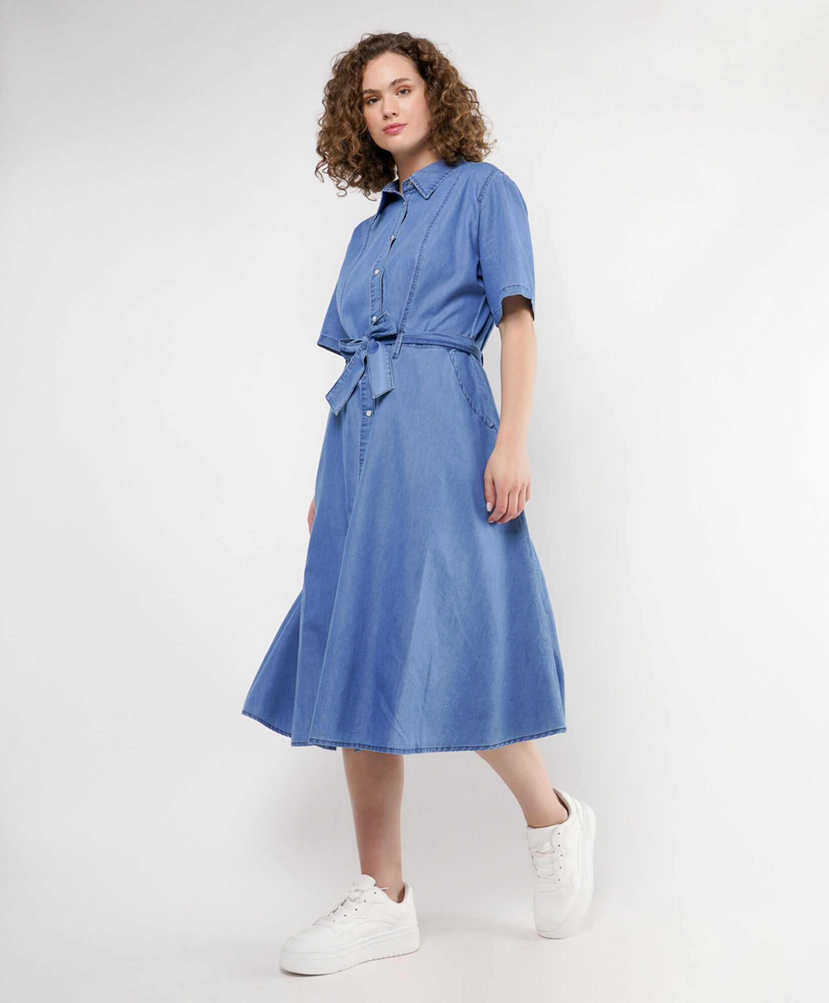 Vestido mujer denim camisero Vestido mujer denim camisero