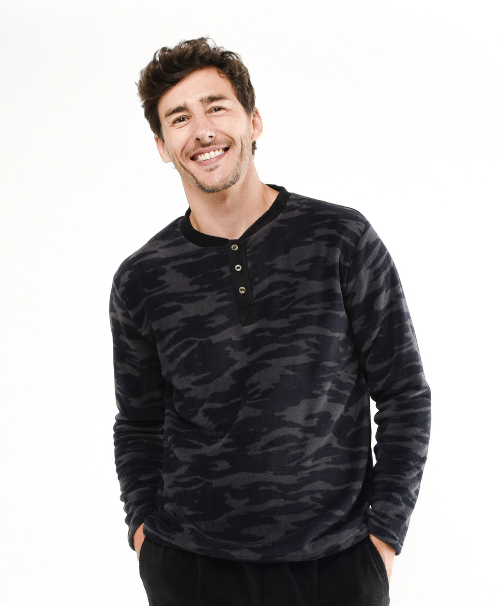 Pijama hombre polar camuflaje Pijama hombre polar camuflaje