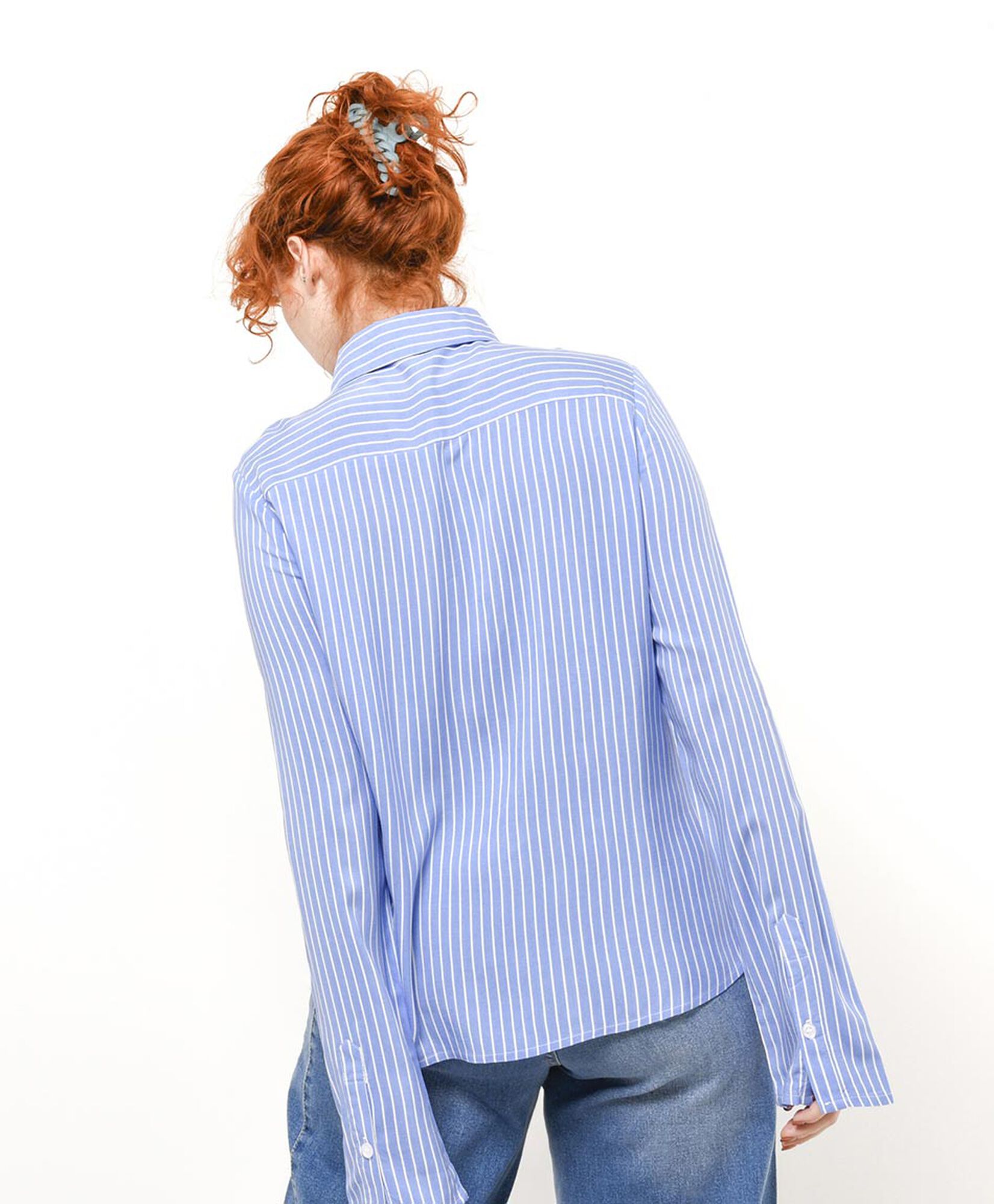 Blusa mujer azul líneas Blusa mujer azul líneas