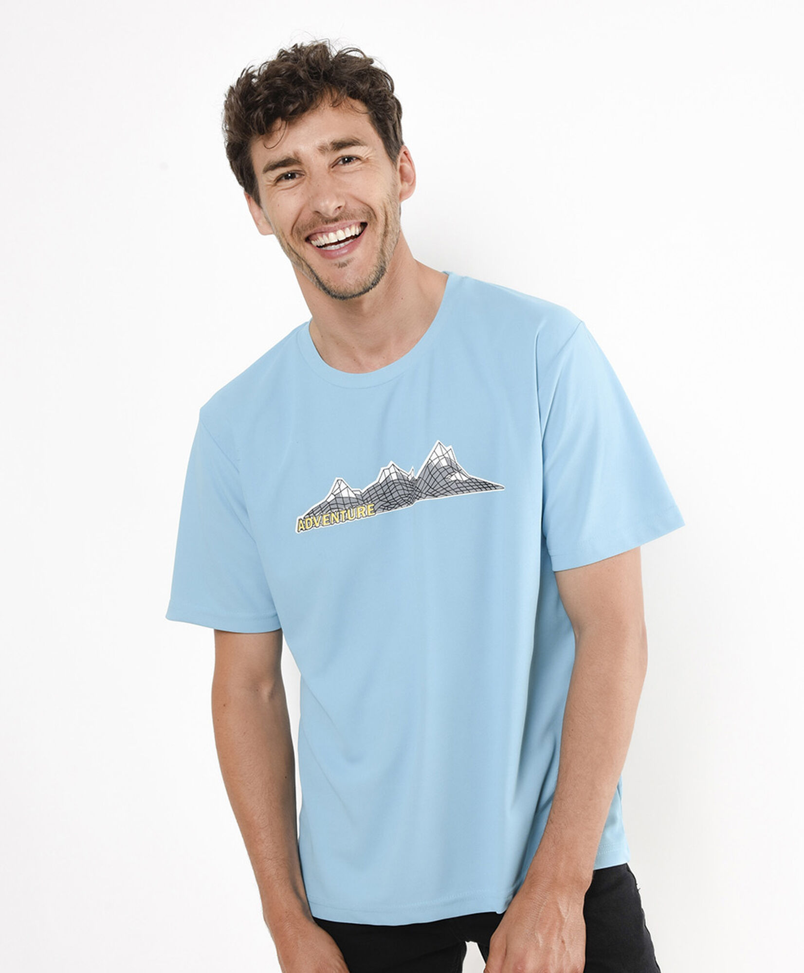 Polera hombre montaña dry fit Polera hombre montaña dry fit