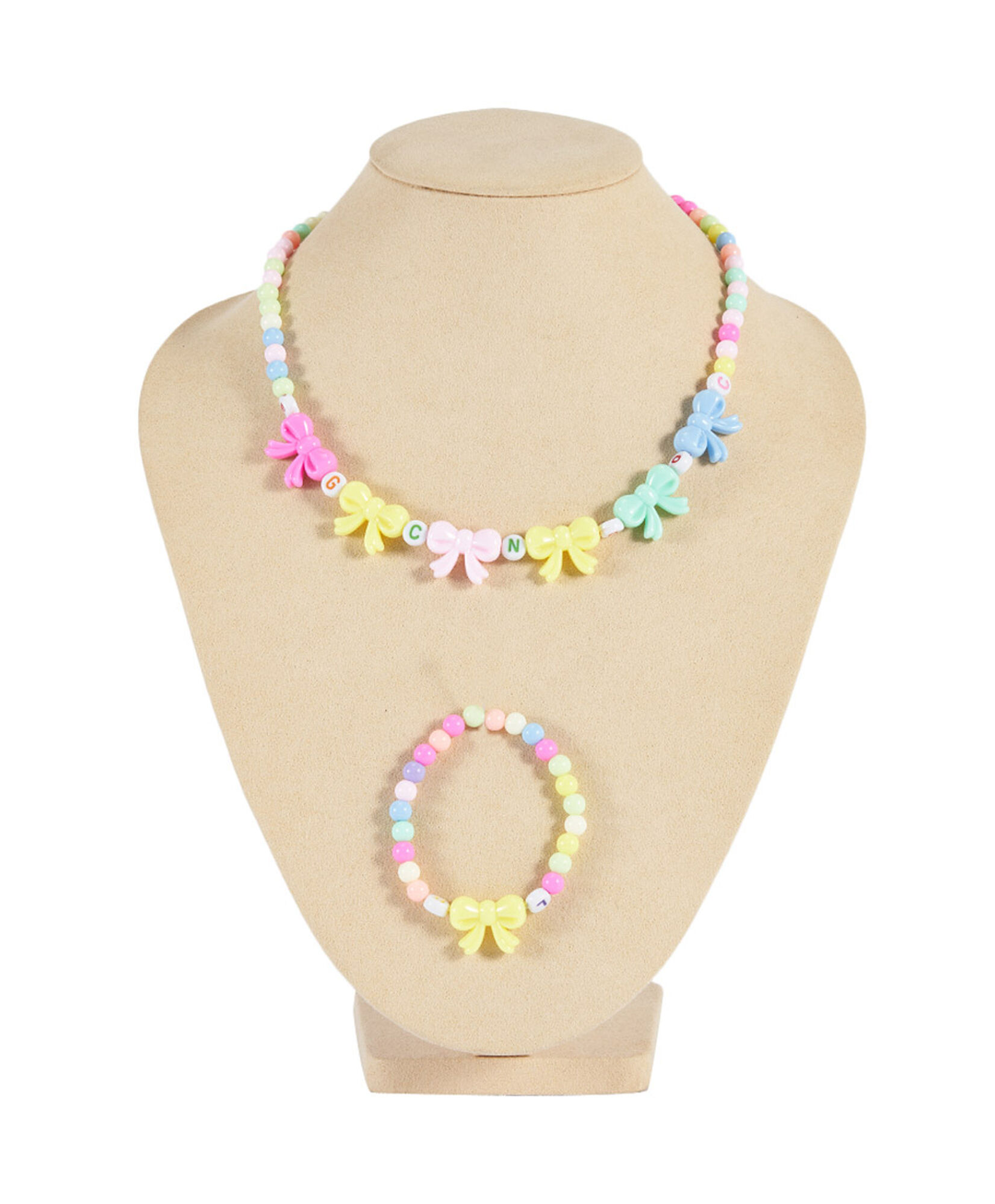 Set collar + pulsera infantil cintas Set collar + pulsera infantil cintas