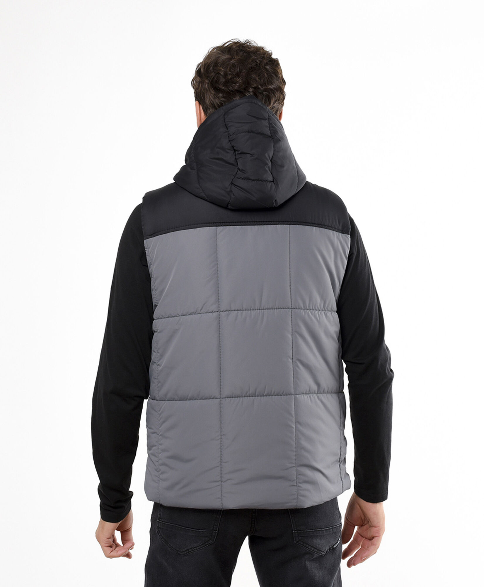 Parka hombre sin mangas bicolor Parka hombre sin mangas bicolor