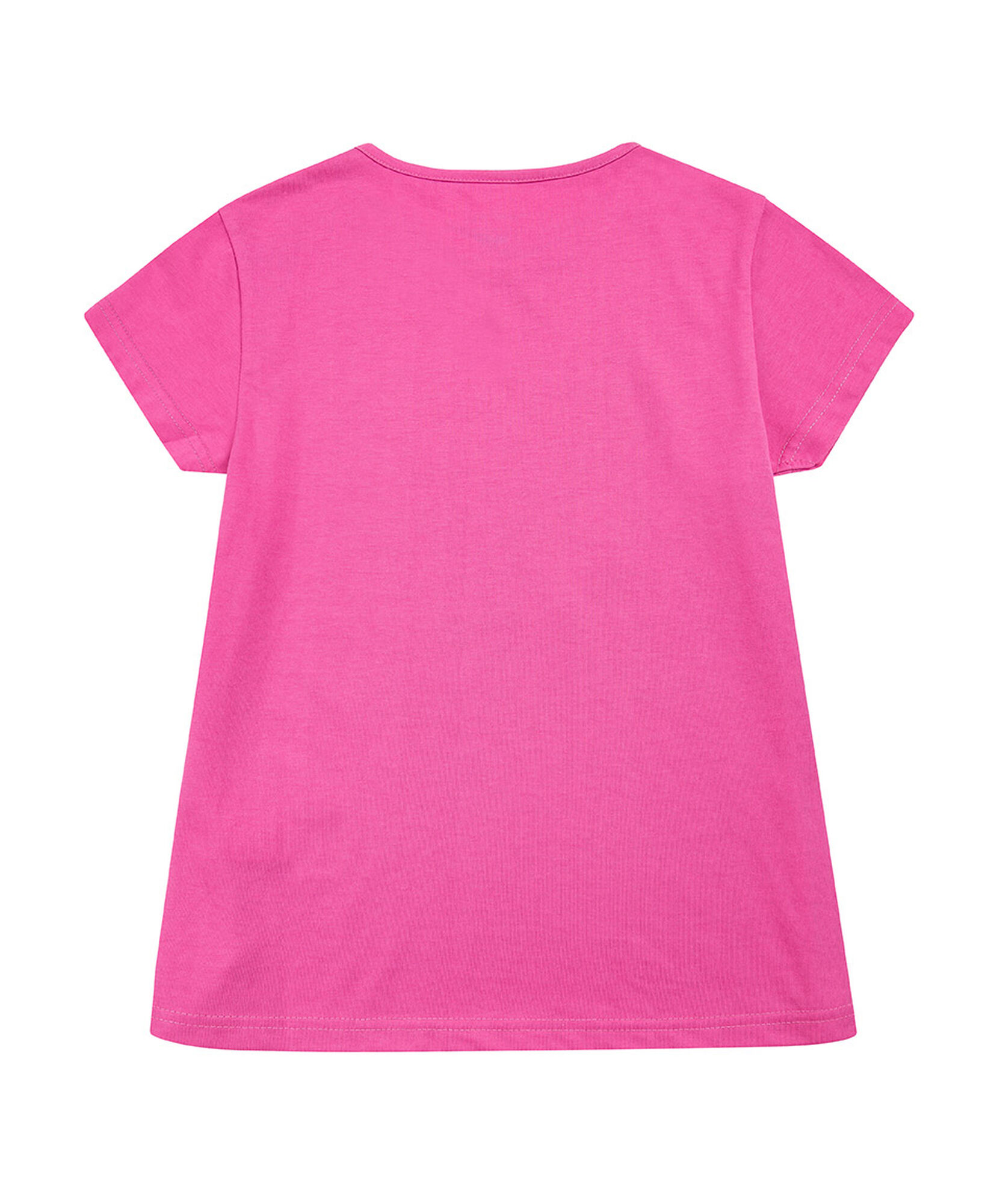 Polera niña fucsia corazón Polera niña fucsia corazón