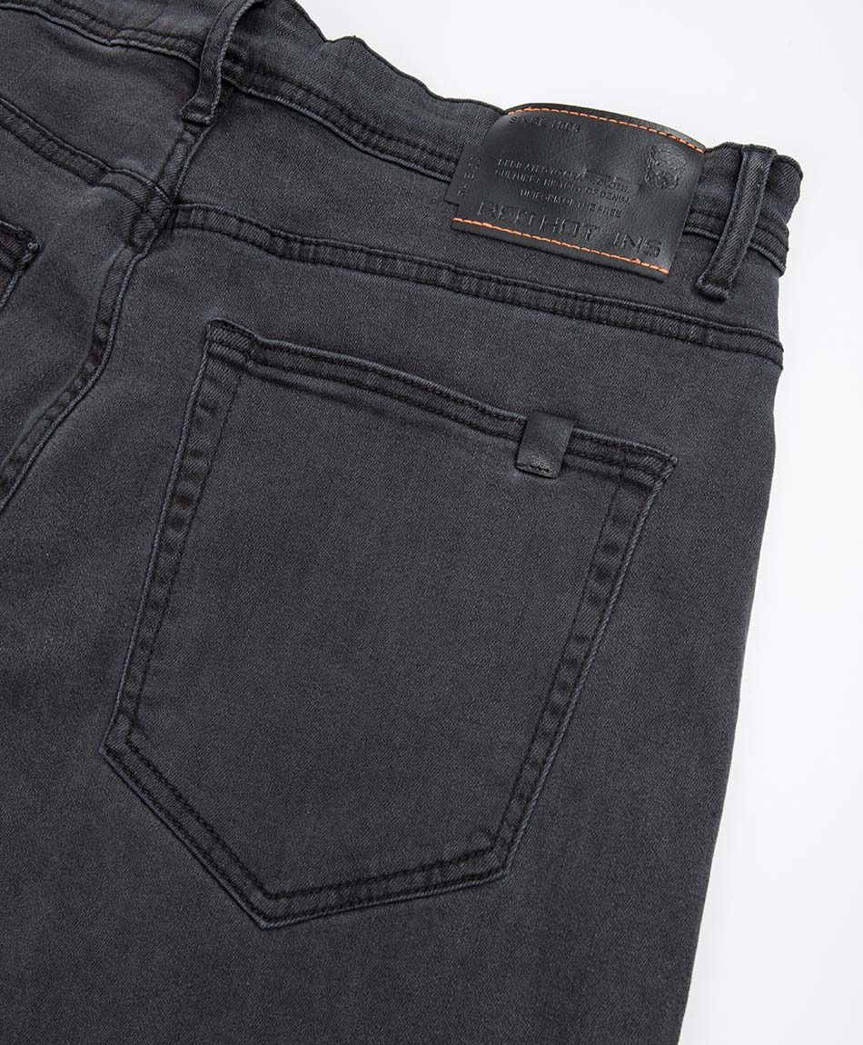 Jeans hombre skinny gris oscuro